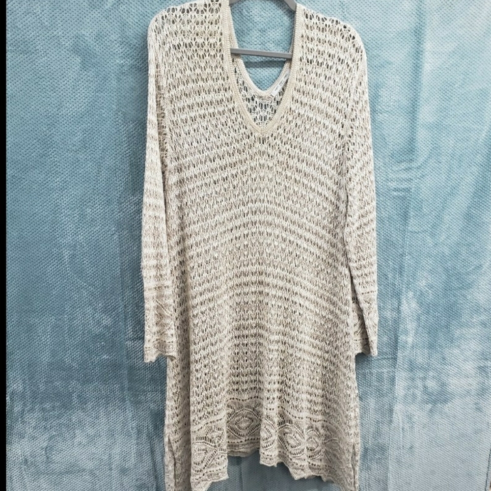 Beautiful Long Pullover Sweater 100% Cotton